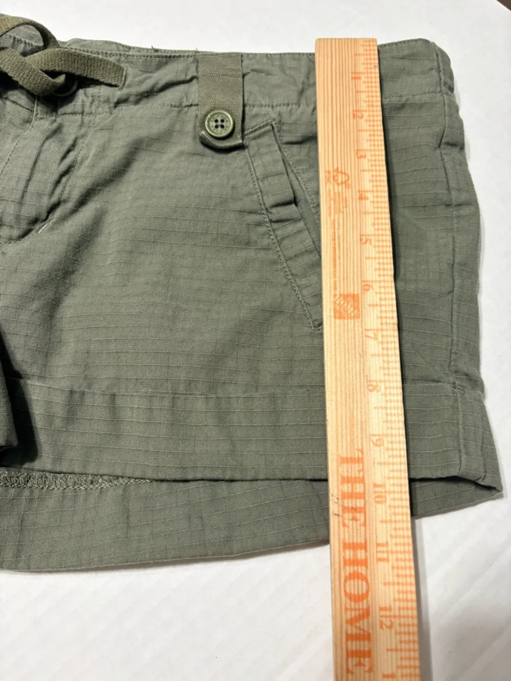 Surf Skate Brand Split Vintage Ripstop Olive LowRise Drawstring Shorts Hong Kong
